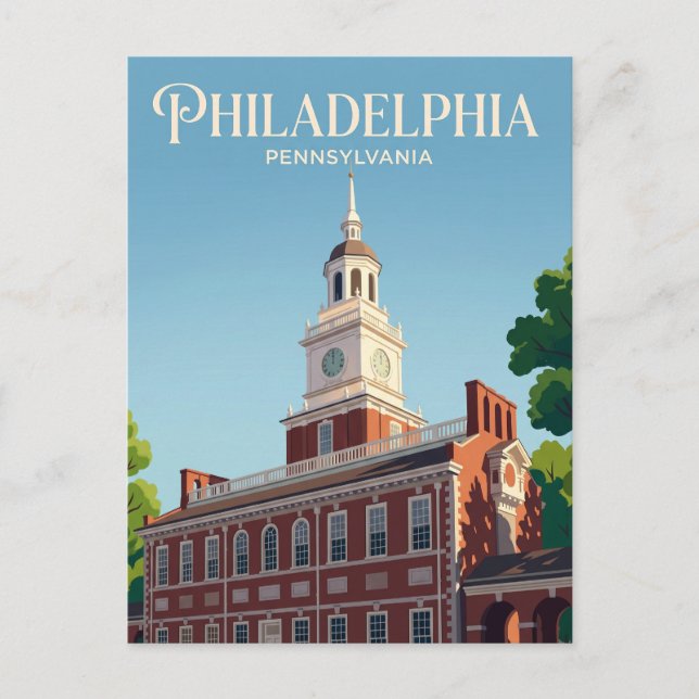 Carte Postale Independence Hall USA (Devant)
