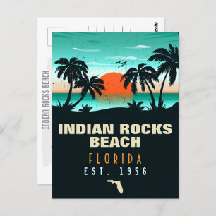 Carte Postale Indian Rocks Beach Floride Retro Sunset Souvenirs
