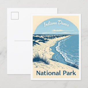 Carte Postale Indiana Dunes National Park Indiana USA Travel