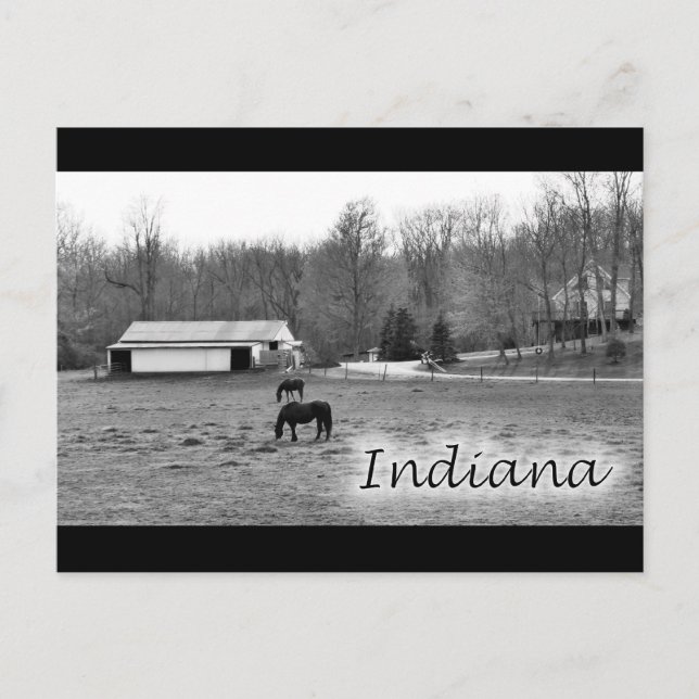 Carte Postale Indiana rurale (Devant)