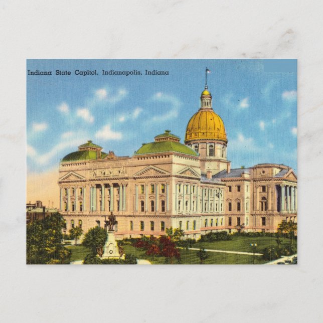 Carte Postale Indiana State Capitol, Indianapolis, Indiana (Devant)