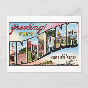 Carte postale Indiana vintage