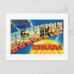 Carte Postale Indianapolis Indiana EN Souvenir Vintage voyage