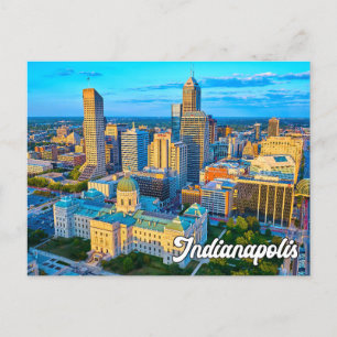 Carte Postale Indianapolis, Indiana, États-Unis