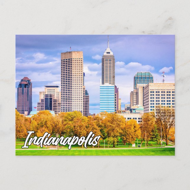 Carte Postale Indianapolis, Indiana, États-Unis (Devant)