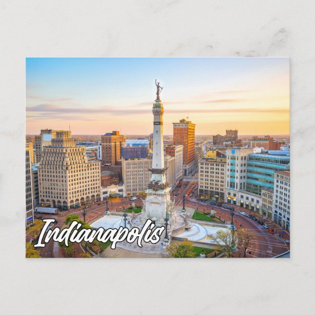 Carte Postale Indianapolis, Indiana, États-Unis (Devant)