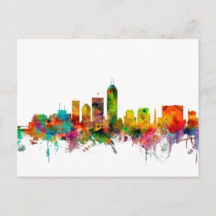 Carte Postale Indianapolis Indiana Skyline