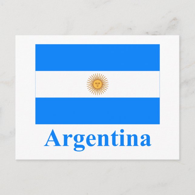 Carte Postale Indicateur Argentine avec nom (Devant)