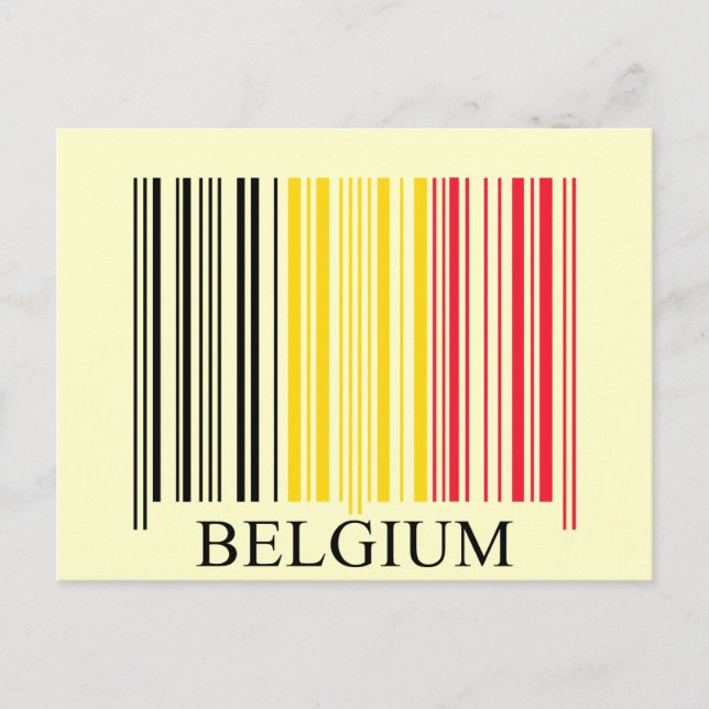 Carte Postale Indicateur Barcode Belgique (Devant)