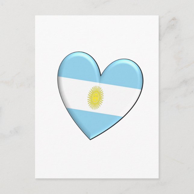 Carte Postale Indicateur cardiaque de l'Argentine (Devant)