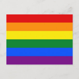 Carte Postale Indicateur de la fierté arc-en-ciel