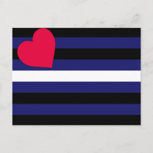 Carte Postale Indicateur de la fierté en cuir de base