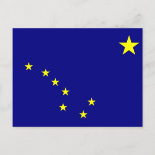 Carte Postale Indicateur de l'état de l'Alaska