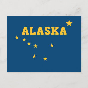 Carte Postale Indicateur de l'état de l'Alaska