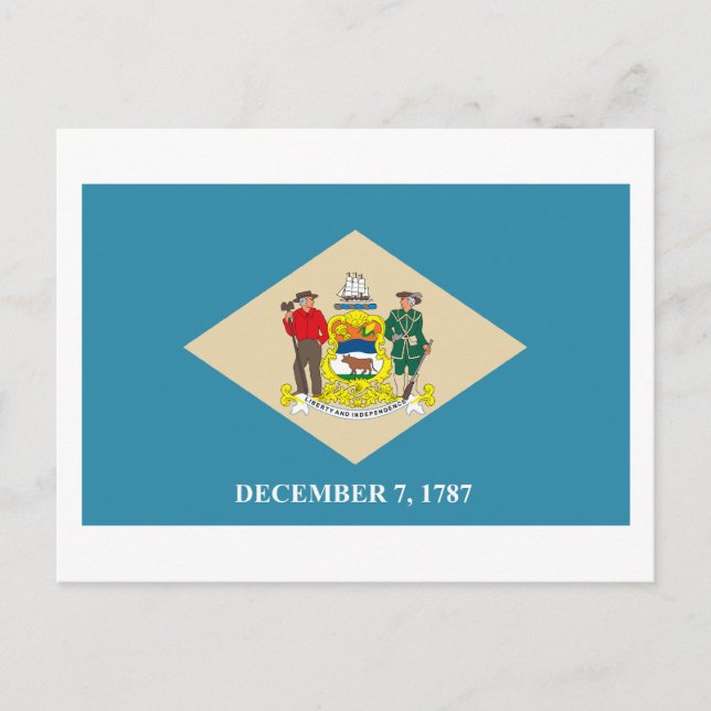 Carte postale Indicateur Delaware (Devant)