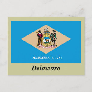 Carte Postale Indicateur d'état du Delaware