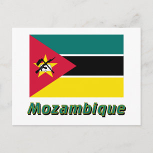 Carte Postale Indicateur Mozambique avec nom