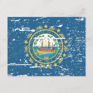 Carte Postale Indicateur vintage NEW HAMPSHIRE