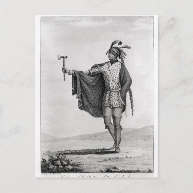 Carte Postale Indien de la Nation de Kaskaskia (Devant)