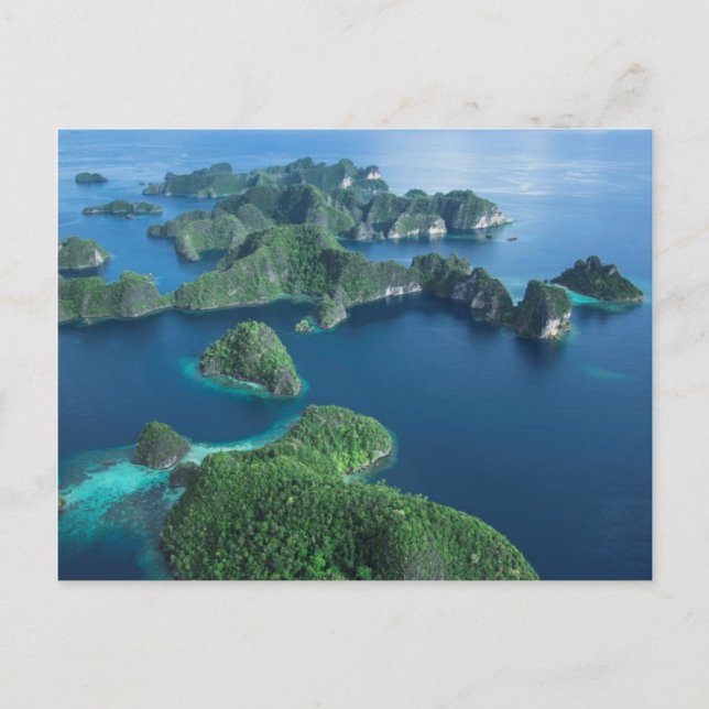 Carte Postale Indonésie, Papouasie occidentale. Aerial of Raja A (Devant)