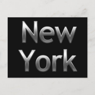 Carte Postale Industriel New York - Sur Noir
