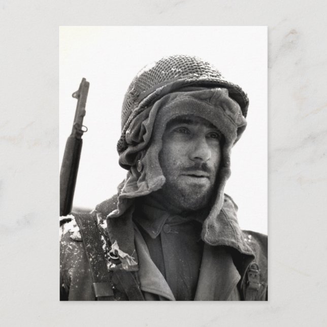 Carte Postale Infantryman américain 2ème guerre mondiale (Devant)