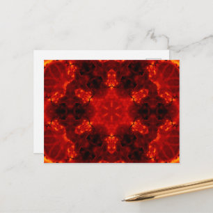 Carte Postale Inferno Nexus - Fiery Kaleidoscope Art