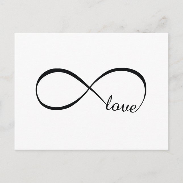 Carte Postale Infinity Love (Devant)