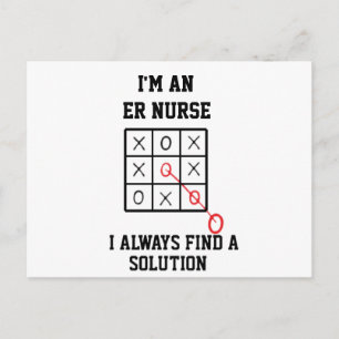 Carte Postale Infirmière aux urgences, je trouve toujours une so