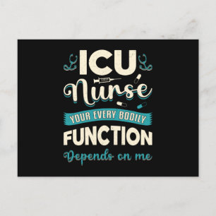 Carte Postale Infirmière de l'ICU Ambulance d'urgence Ambulance