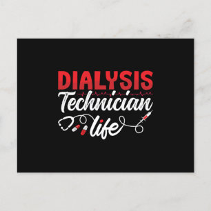 Carte Postale Infirmière dialyse Technicienne dialyse Vie Néphro