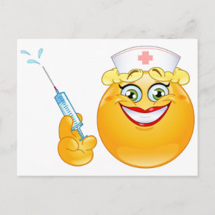 Carte Postale infirmière émoji