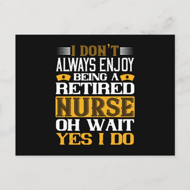 Carte Postale Infirmières Corona - Être une infirmière retraitée (Devant)