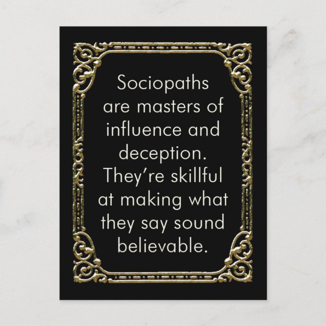 Carte postale Influence Sociopathique, mini art (Devant)