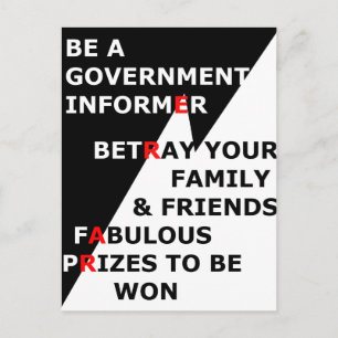 Carte Postale Informateur du gouvernement
