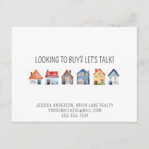 Carte Postale Informations de contact promotionnel de l'agent im
