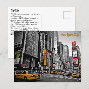 Carte Postale Informations intéressantes et amusantes sur New Yo