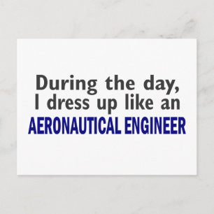 Carte Postale INGÉNIEUR AÉRONAUTIQUE En Journée