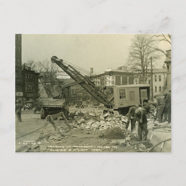 Carte Postale INGÉNIEUR D'EXPLOITATION DE la grue et de la chaus (Devant)