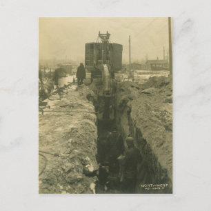 Carte Postale INGÉNIEUR D'EXPLOITATION D'UNE grue et D'UNE DOUCH