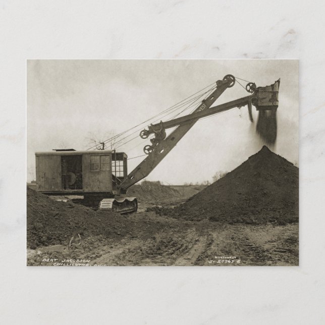 Carte Postale INGÉNIEUR D'EXPLOITATION D'UNE grue et D'UNE NAVIR (Devant)