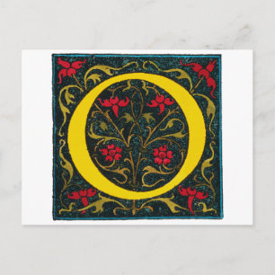 CARTE POSTALE INITIAL O, 1520.