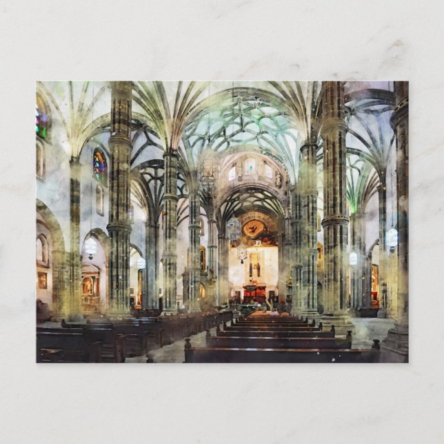 Carte Postale Innenansicht der Kathedrale Père Noël Ana Las Palm (Devant)