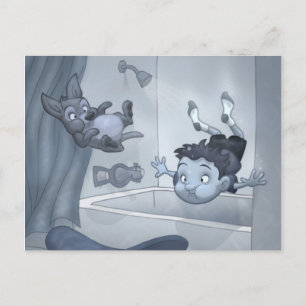 Carte postale "Inonder la maison"