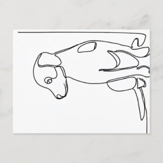 Carte Postale Inquisitive Dog