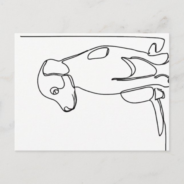 Carte Postale Inquisitive Dog (Devant)