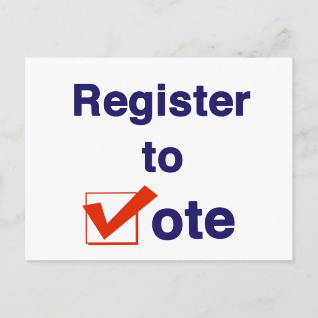 Carte Postale Inscrivez-Vous Au Vote 2026 (Devant)