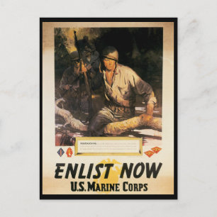 Carte Postale Inscrivez-vous maintenant Seconde Guerre mondiale