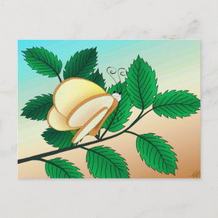 Carte Postale Insectes dans le miroir - Papillon de pain