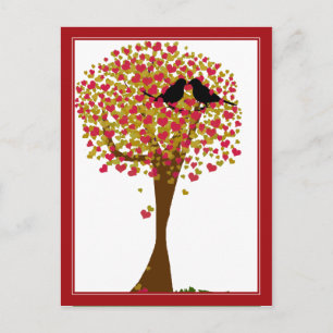 Carte Postale Inséparables d'automne